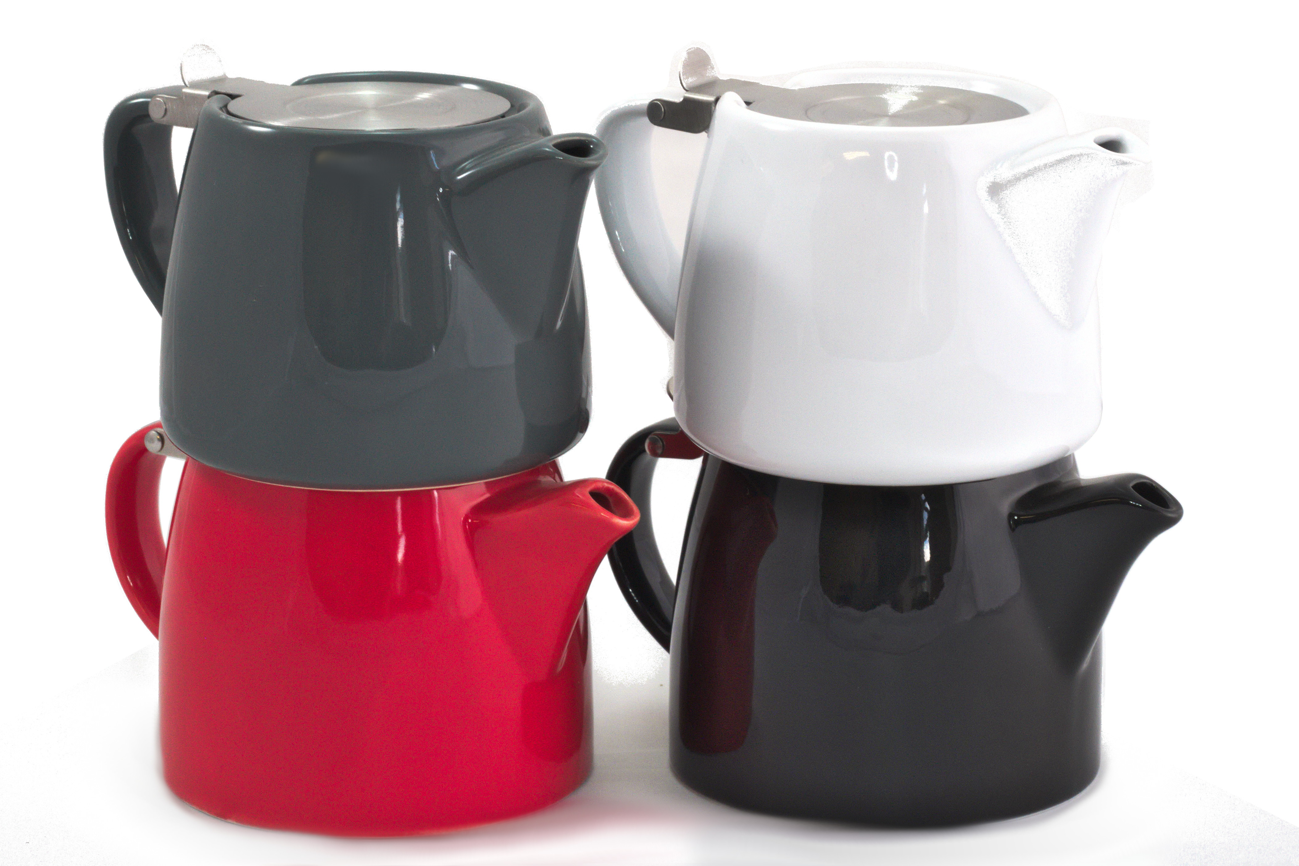 18oz Coloured Stackable Teapot With Infuser 